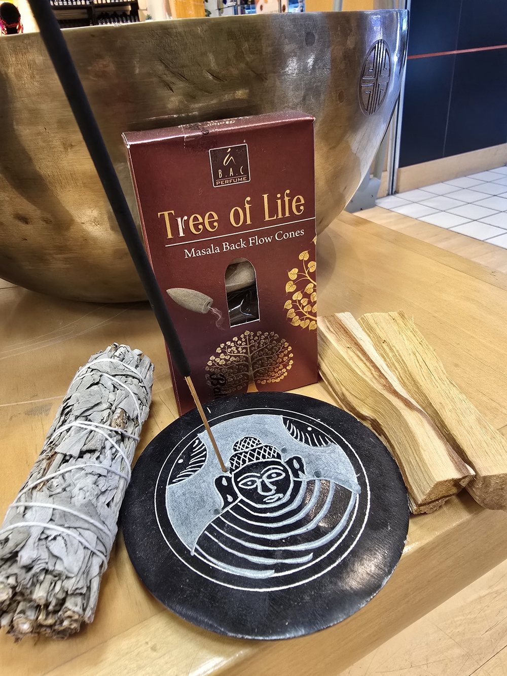 Tree of Life Masala Back Flow Cones Incense - Brown